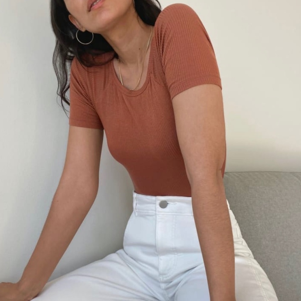 EVERLANE Supersoft Crew Bodysuit - XS